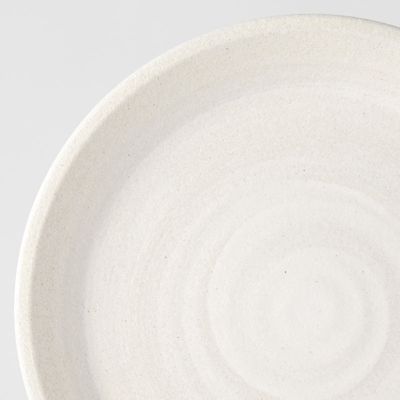 Platou pentru servire, din ceramica, Sand Alb, Ø27,5xH3 cm (1)
