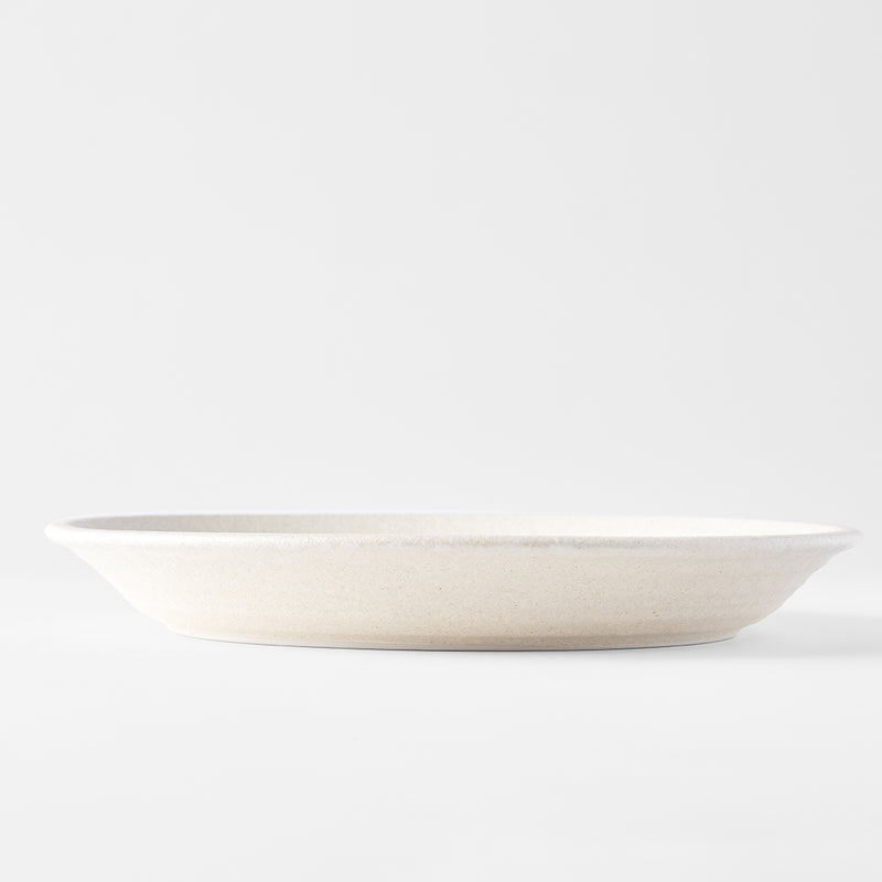 Platou pentru servire, din ceramica, Sand Alb, Ø27,5xH3 cm (2)
