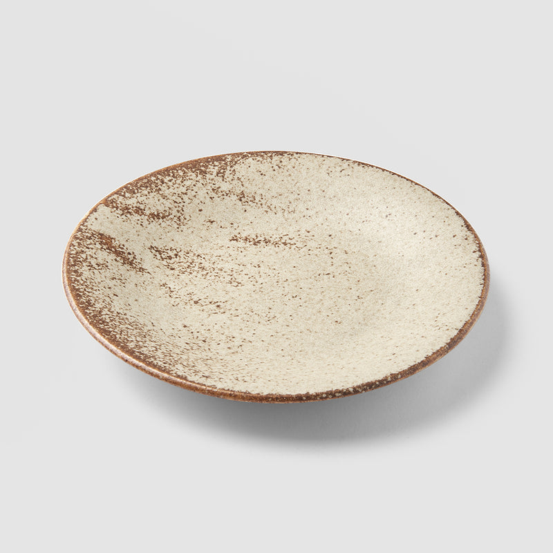 Platou pentru servire, din ceramica, Fade Bej, Ø17xH2 cm (2)