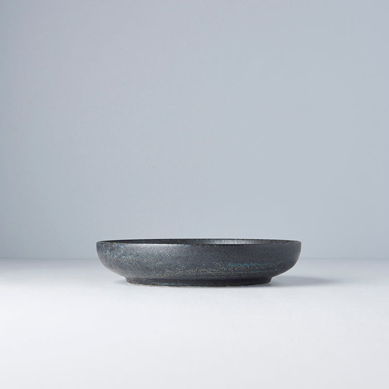 Platou pentru servire, din ceramica, Fade Negru, Ø20xH4 cm (1)