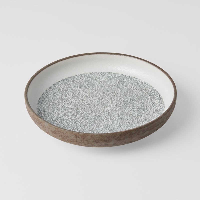 Platou pentru servire, din ceramica, Crazed Maro, Ø22xH4,5 cm (3)
