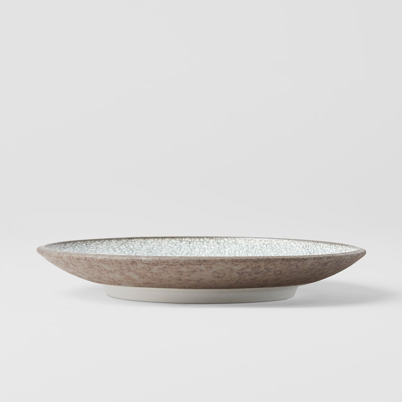 Platou pentru servire, din ceramica, Crazed Maro, Ø20xH3 cm (3)