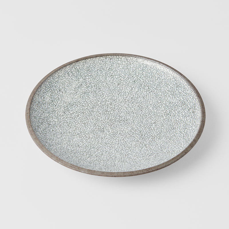 Platou pentru servire, din ceramica, Crazed Maro, Ø20xH3 cm (2)