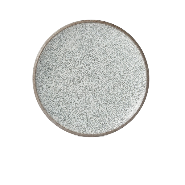 Platou pentru servire, din ceramica, Crazed Maro, Ø20xH3 cm