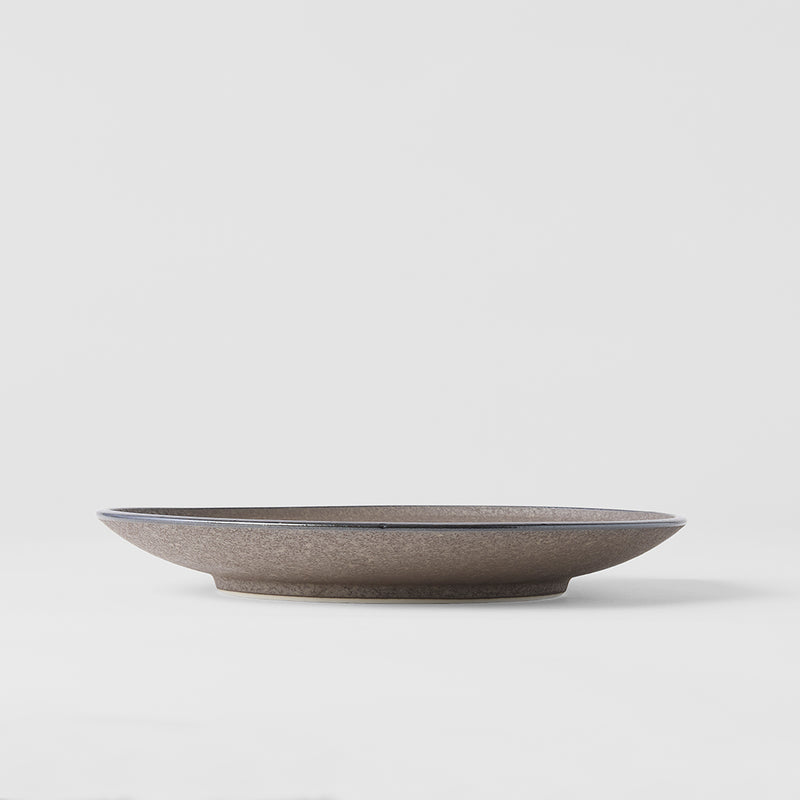 Platou pentru servire, din ceramica, Earth Maro, Ø25,5xH3,5 cm (2)