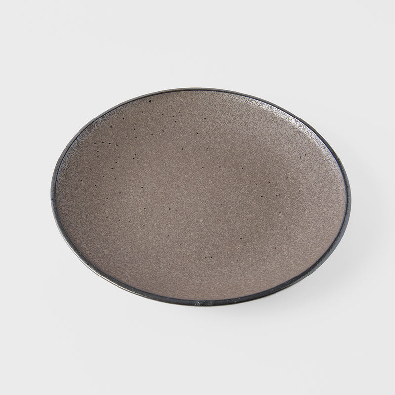 Platou pentru servire, din ceramica, Earth Maro, Ø25,5xH3,5 cm (1)