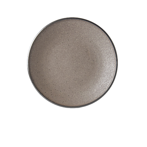 Platou pentru servire, din ceramica, Earth Maro, Ø25,5xH3,5 cm