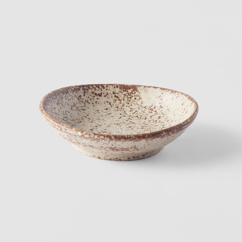 Platou pentru servire, din ceramica, Fade Bej, Ø8xH2 cm (2)