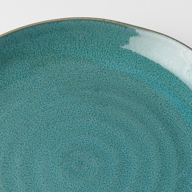 Platou pentru servire, din ceramica, Peacock Turcoaz, Ø23,5xH3,5 cm (1)