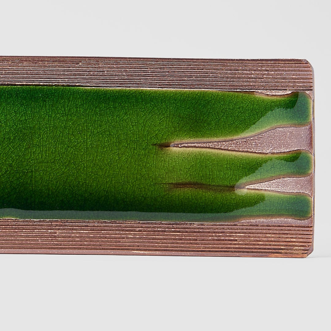 Platou pentru servire, din ceramica, Platter Verde, L52xl12xH2,5 cm (1)
