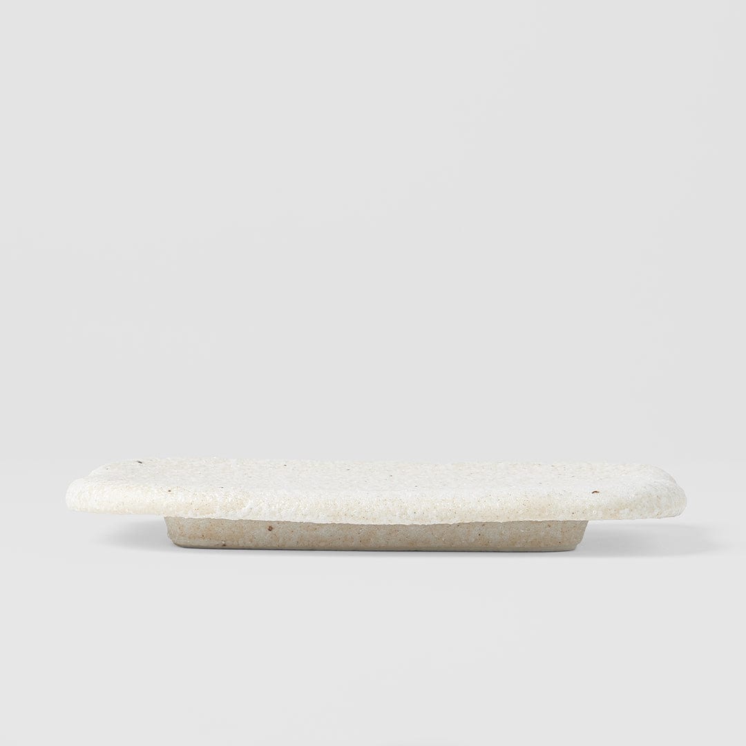 Platou pentru servire, din ceramica, Shell Alb, L16xl11xH1,8 cm (1)