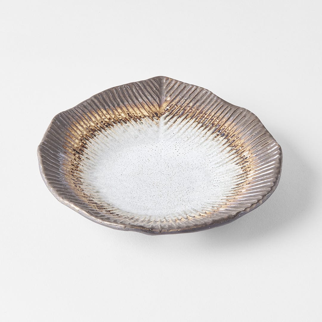 Platou pentru servire, din ceramica, Akane Gri, Ø15,5xH2,5 cm (2)