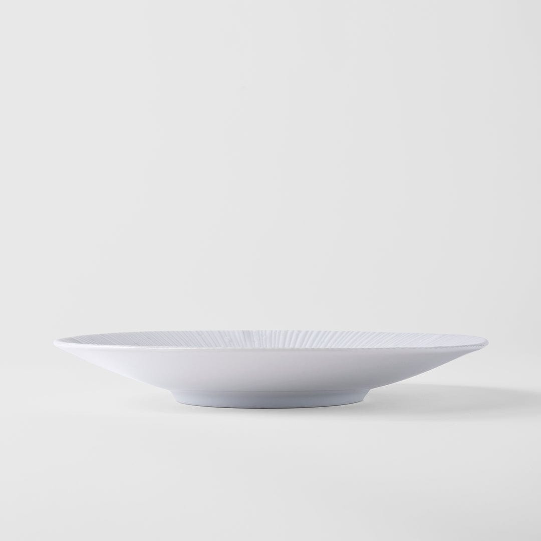 Platou pentru servire, din ceramica, Ice Alb, Ø24,5xH3,5 cm (1)
