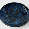 Platou pentru servire, din ceramica, Swirl Negru / Albastru, Ø13,5xH2,5 cm (3)