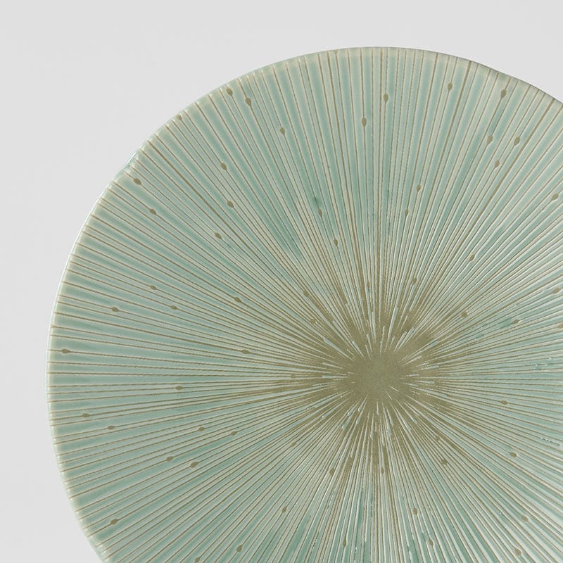 Platou pentru servire, din ceramica, Ice Verde, Ø24,5xH3,5 cm (1)