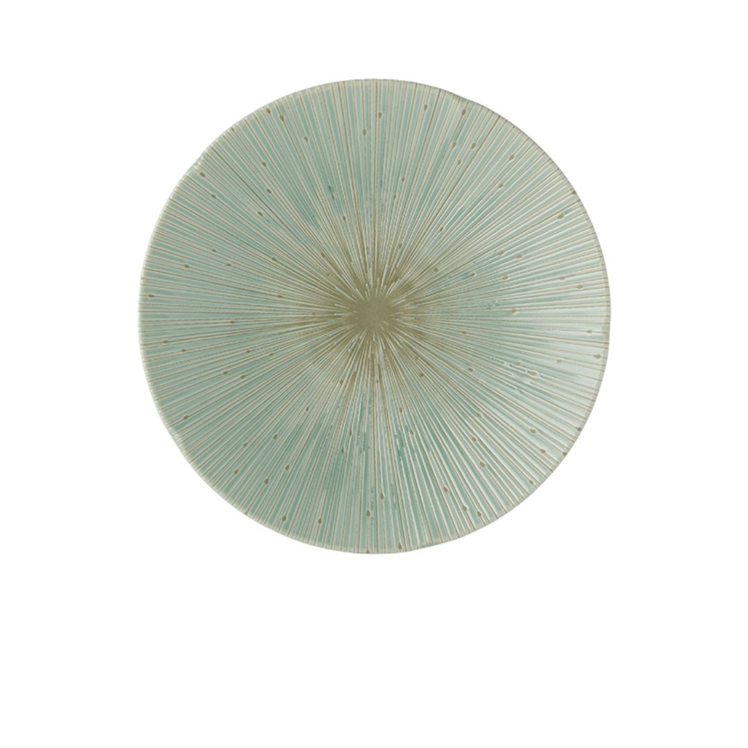 Platou pentru servire, din ceramica, Ice Verde, Ø24,5xH3,5 cm