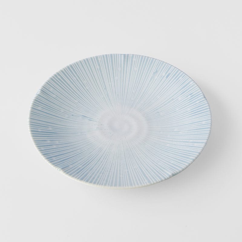 Platou pentru servire, din ceramica, Ice Albastru, Ø24,5xH3,5 cm (2)