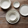 Platou pentru servire, din ceramica, Spiral Alb, Ø16xH2 cm (3)