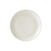 Platou pentru servire, din ceramica, Spiral Alb, Ø29xH3 cm