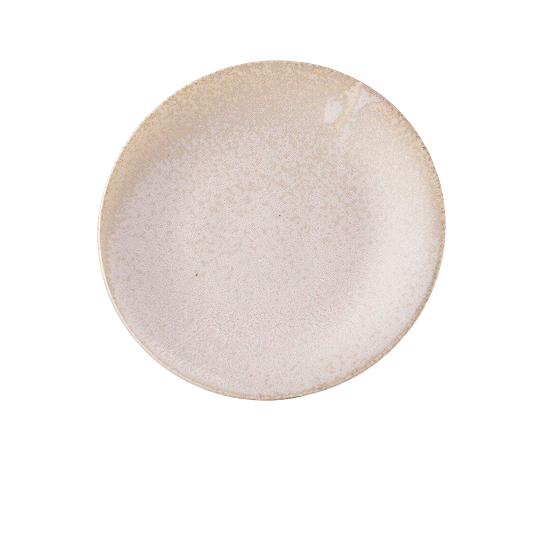 Platou pentru servire, din ceramica, Fade Bej, Ø21xH2,5 cm