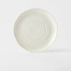 Platou pentru servire, din ceramica, Spiral Alb, Ø21,5xH2,5 cm (2)