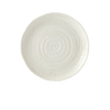 Platou pentru servire, din ceramica, Spiral Alb, Ø21,5xH2,5 cm