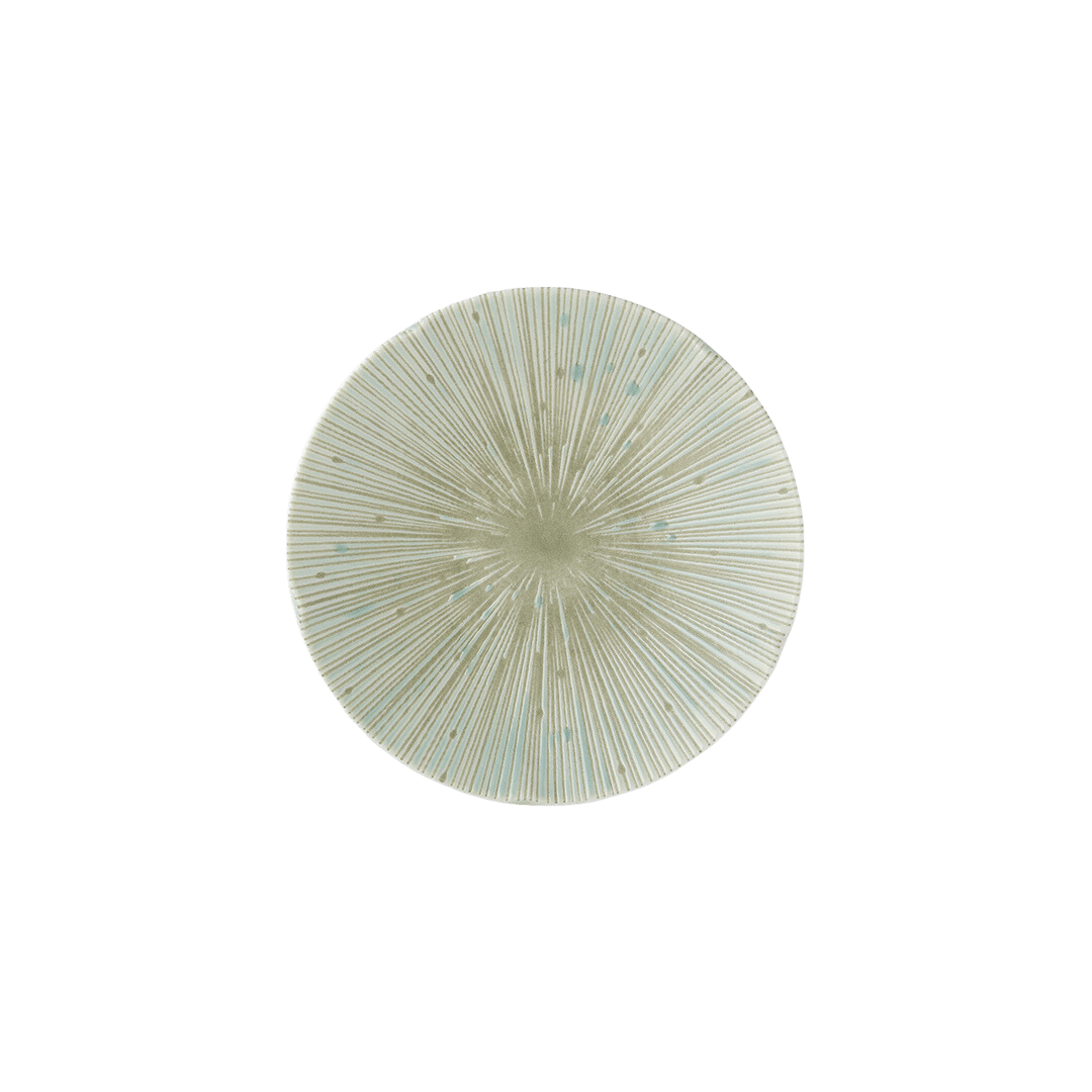 Platou pentru servire, din ceramica, Ice Verde, Ø13xH1,8 cm