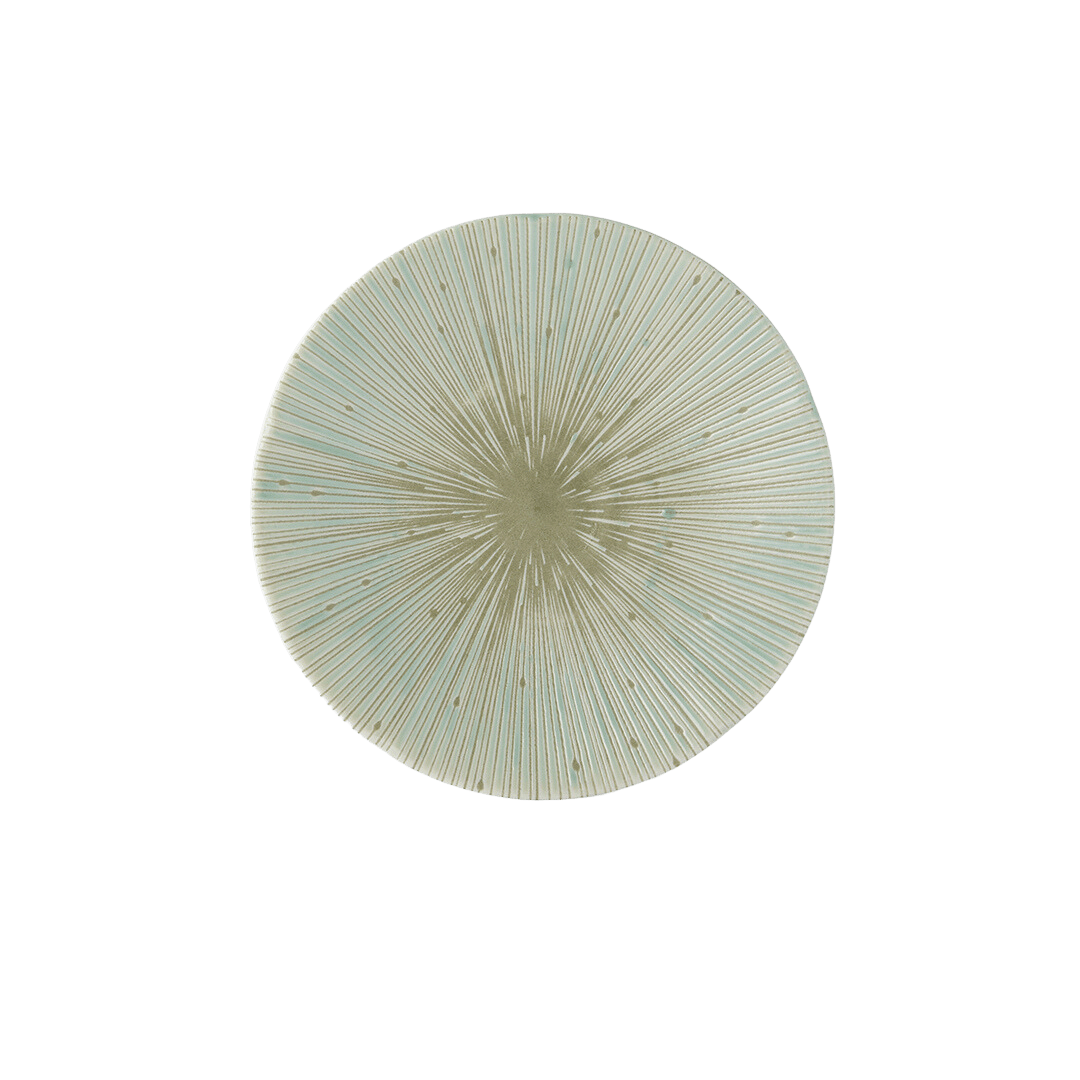 Platou pentru servire, din ceramica, Ice Verde, Ø16,5xH2 cm