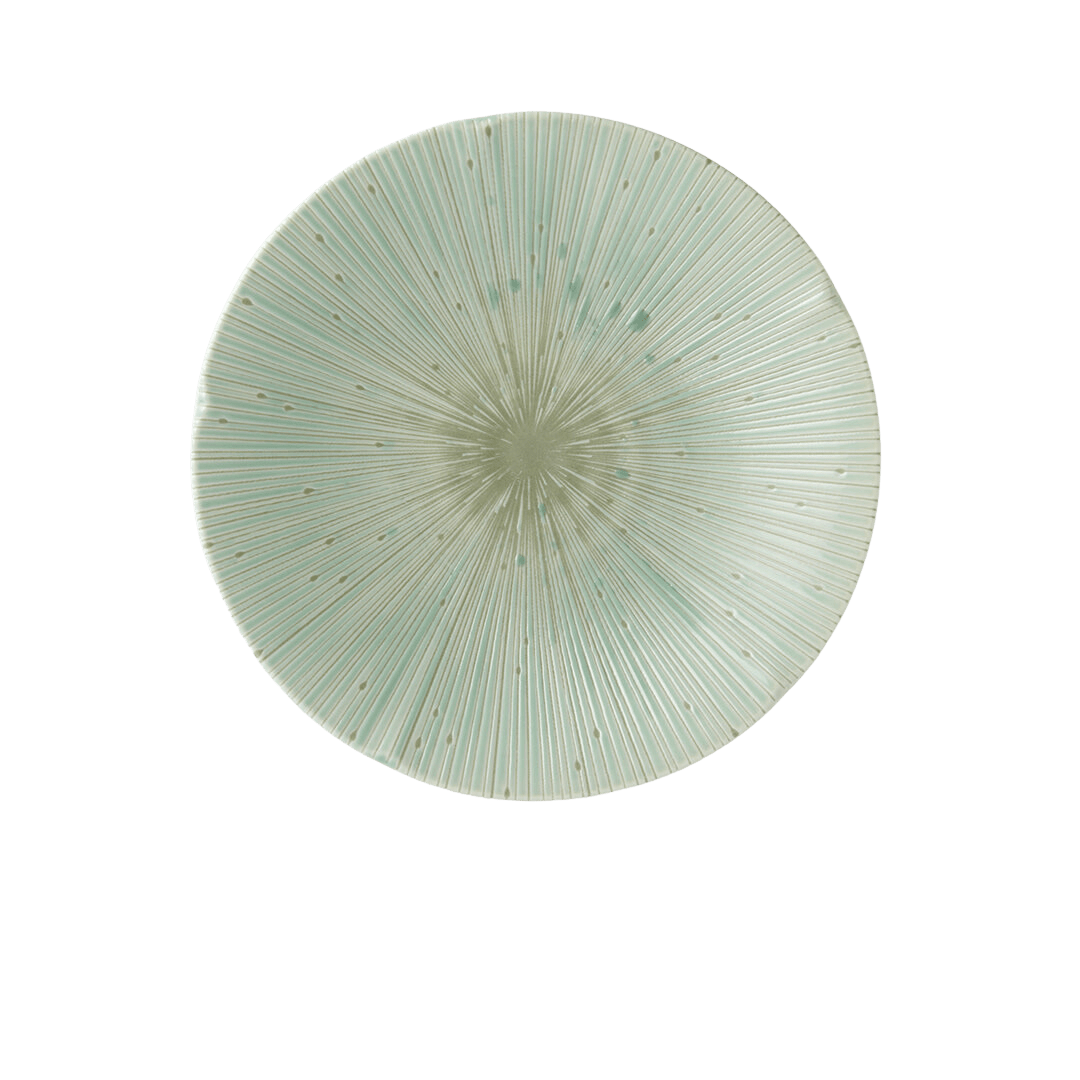 Platou pentru servire, din ceramica, Ice Verde, Ø22xH2,7 cm