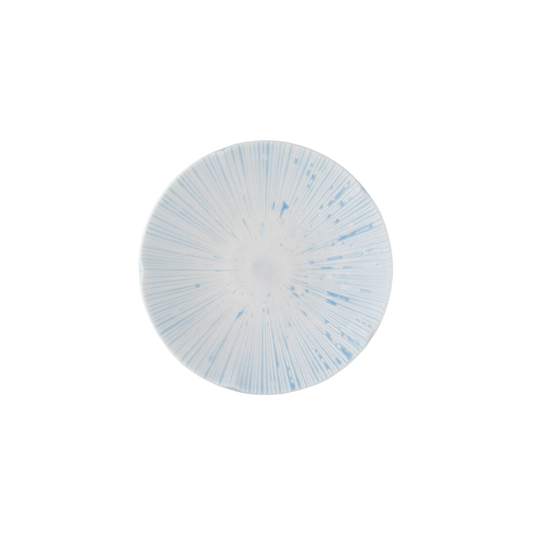 Platou pentru servire, din ceramica, Ice Albastru, Ø13xH1,8 cm