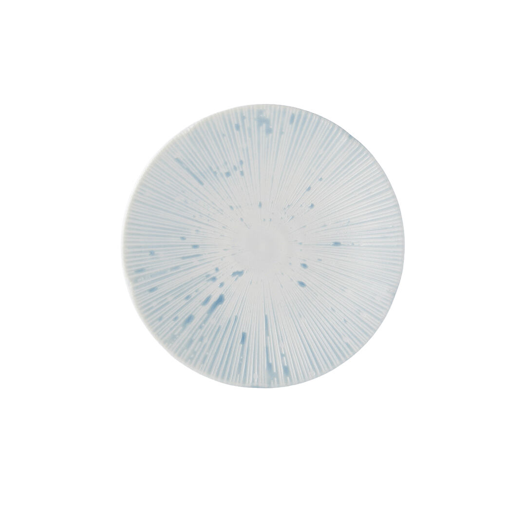 Platou pentru servire, din ceramica, Ice Albastru, Ø16,5xH2 cm