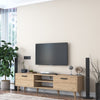 Comoda TV din pal, cu 2 usi, Zizi A5 Nuc, l180xA35xH48,3 cm (1)