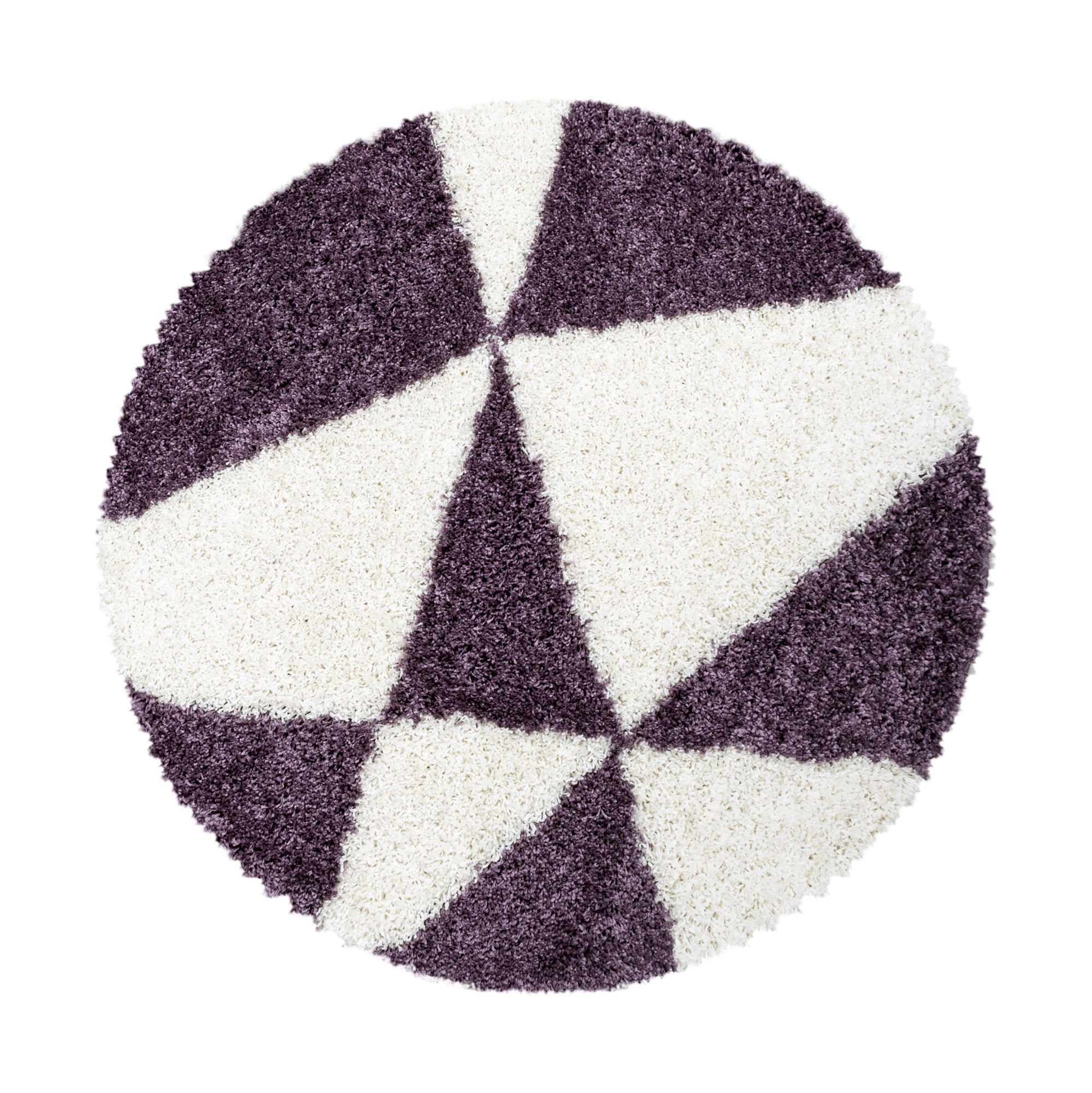 Covor din PP Tango 3101 Round Geometric Violet & AYYTPCH-TANGO3101LILA-ROUND