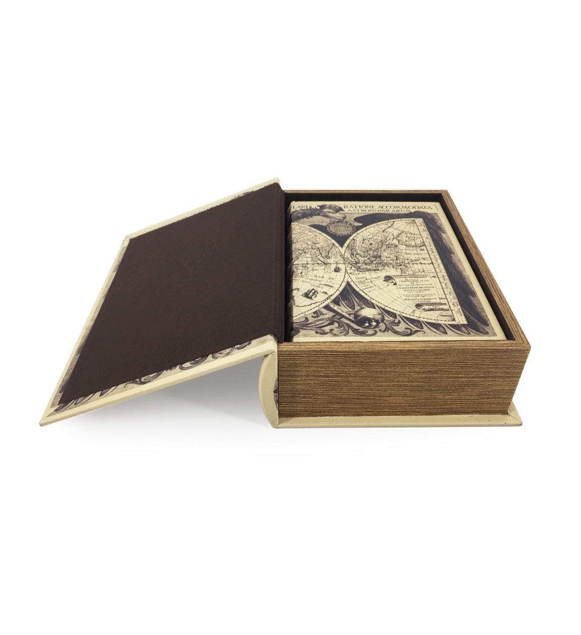 Set 2 cutii de depozitare in forma de carte, Astronomicarum Multicolor, l21xA8xH29 cm / l17xA7xH24 cm (4)