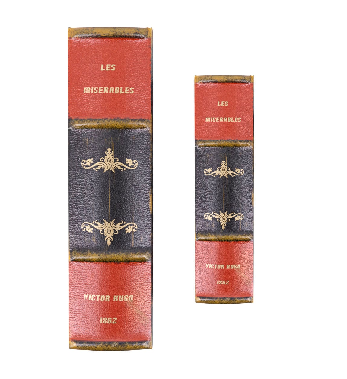Set 2 cutii de depozitare in forma de carte, Les Miserables Multicolor, l19xA7xH27 cm / l14xA5xH20 cm (1)