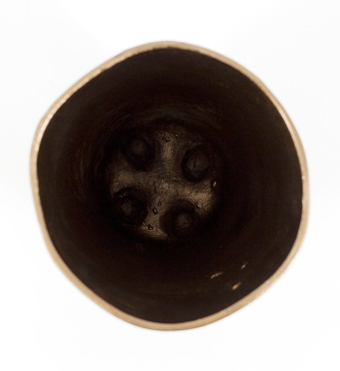 Vaza decorativa din metal, Antique Auriu, L18xl18xH30 cm (1)
