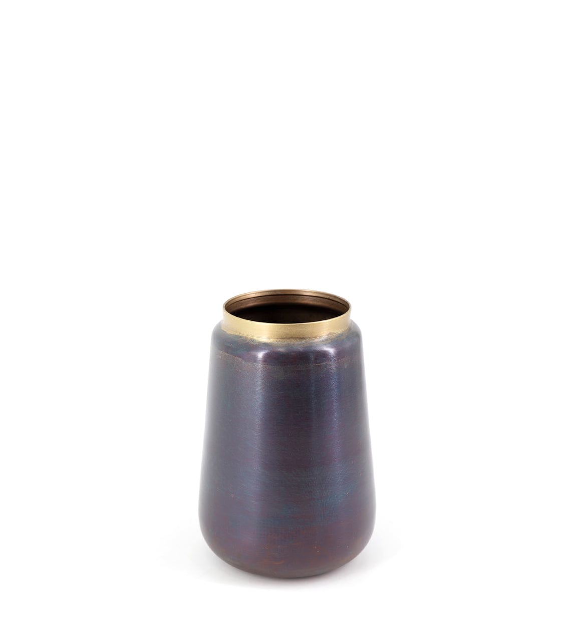 Vaza decorativa din metal, Antique Short Multicolor, L14xl14xH20 cm