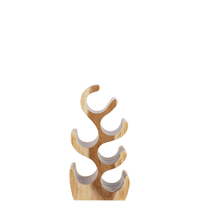 Suport din lemn pentru 6 sticle, Suar Small Natural, l25xA20xH50 cm (1)