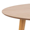 Masa rotunda din MDF, furnir si lemn, Roxby Stejar, Ø140xH76 cm (4)