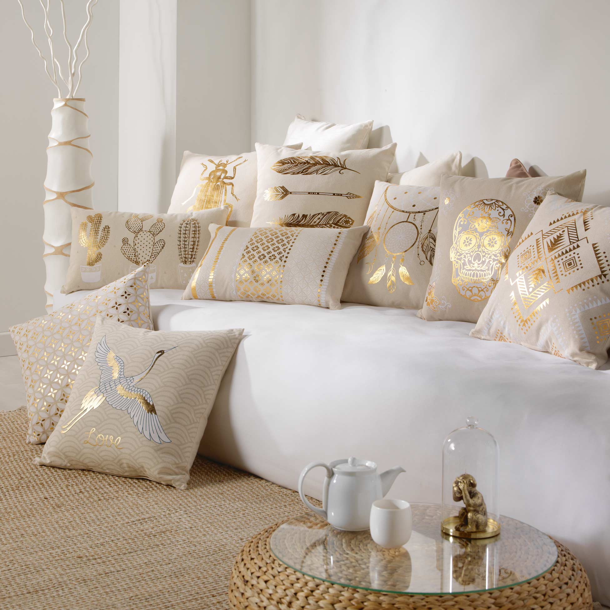 Perna decorativa cu husa detasabila, Cybele Multicolor, 45 x 45 cm (1)