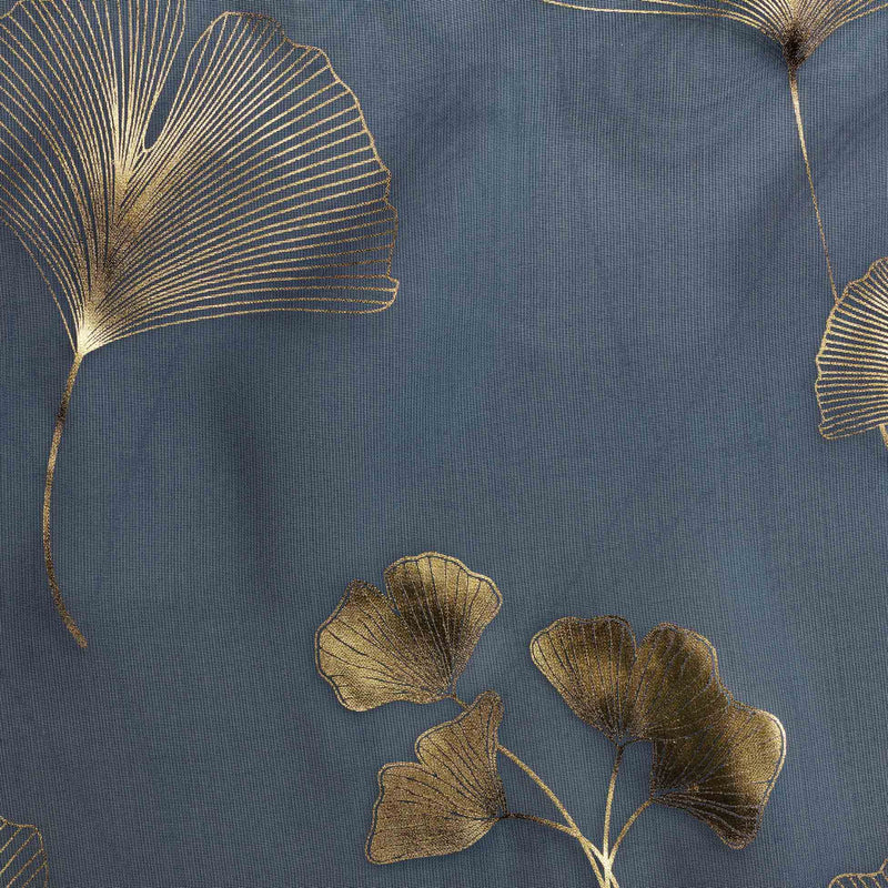 Perdea Bloomy Bleumarin / Auriu, 140 x 240 cm (4)