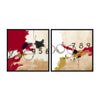 Tablou 2 piese Canvas Abstract Numbers