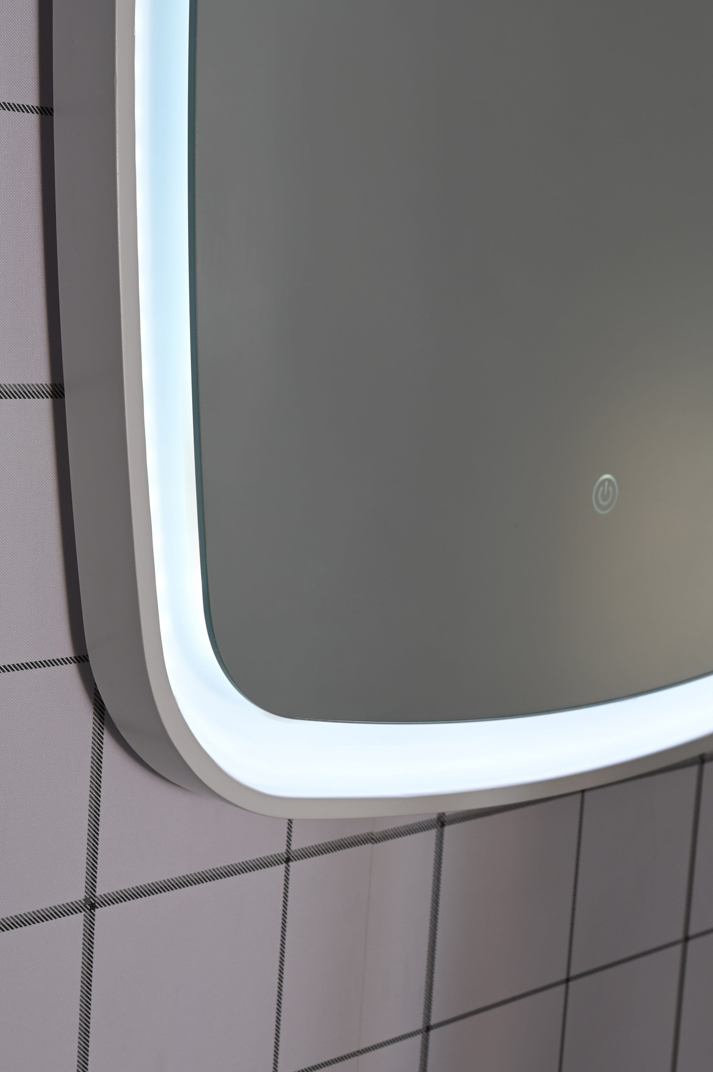 BATHZONE, Oglinda Baie Dafta 49 cu Iluminare Led si Touch Senzor, IP44, 6500K, 1320LM, Dreptunghiulara l60xH80 cm (2)