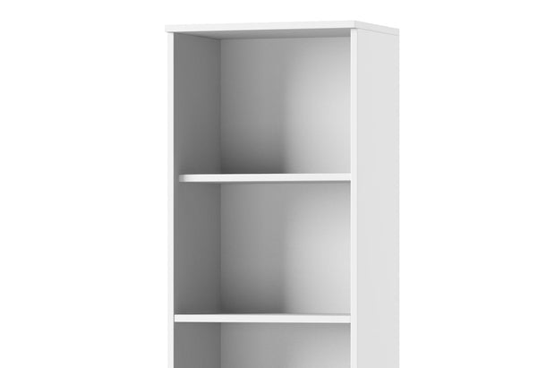 Biblioteca din pal si MDF cu 1 usa Big Gabrielle 12 Alb, l50xA35xH216 cm (3)