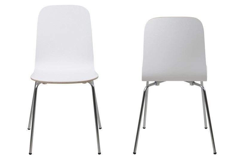 Set 4 scaune metalice Bjoorn White (2)