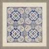 Tablou 2 piese Framed Linen Blue Tiles (2)