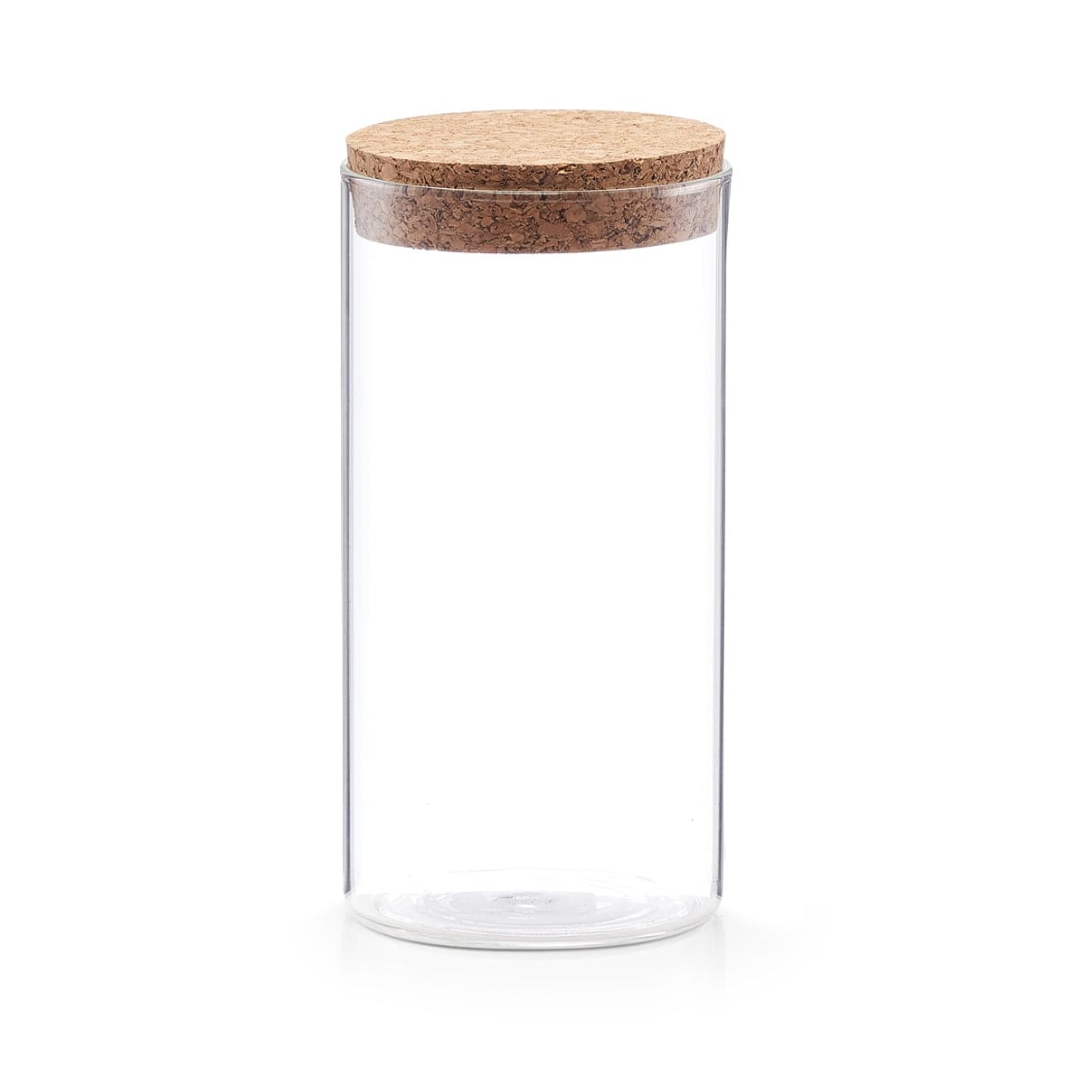 Borcan pentru depozitare cu capac din pluta, Glass B, 550 ml, Ø 7,5xH16 cm
