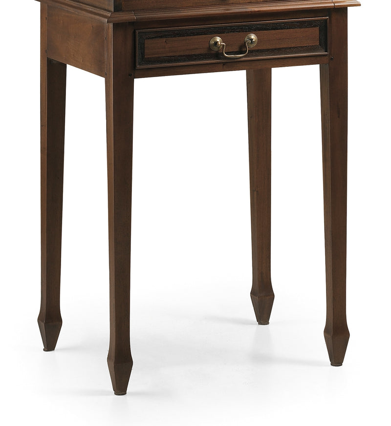 Cabinet din lemn, cu 3 sertare si 1 usa, Vintage Small Nuc, l55xA45xH110 cm (4)