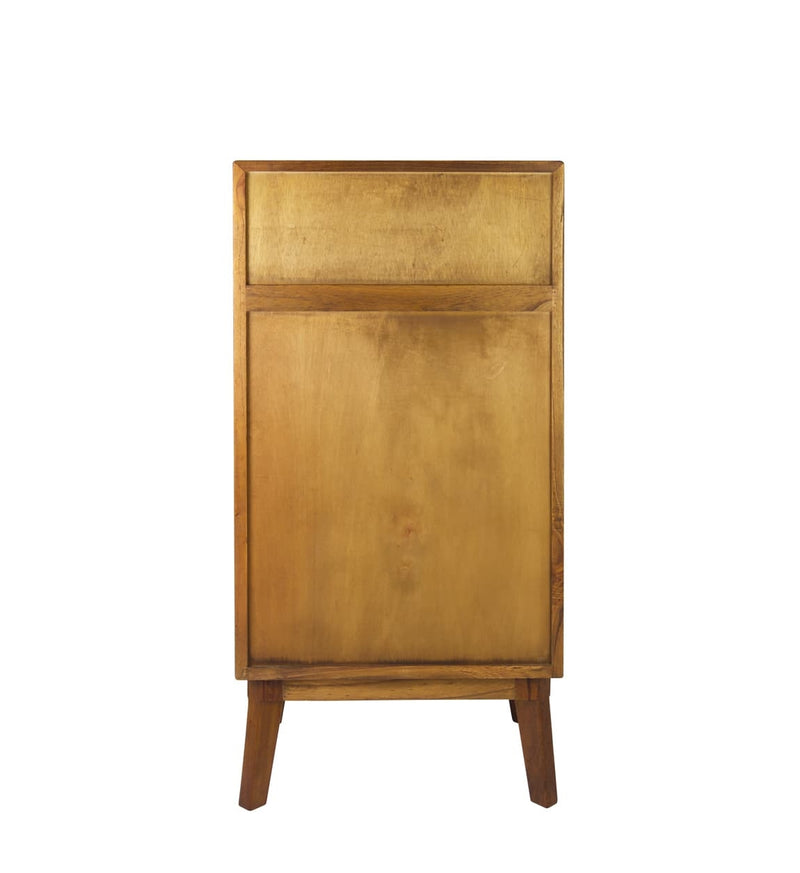 Cabinet din lemn cu 4 sertare, Nordic Nuc / Alb, l60xA45xH125 cm (8)