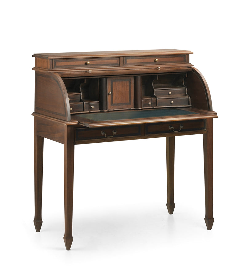 Cabinet din lemn, cu 4 sertare si 1 usa, Vintage Large Nuc, l103xA57xH115 cm (1)